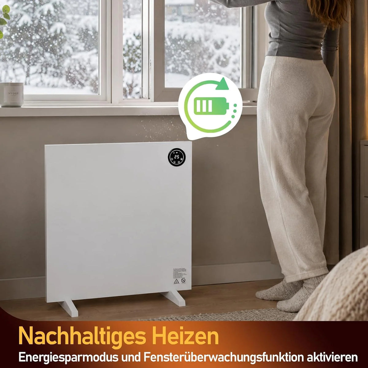 Ogrzewanie na podczerwień 750 W z termostatem i pilotem zdalnego