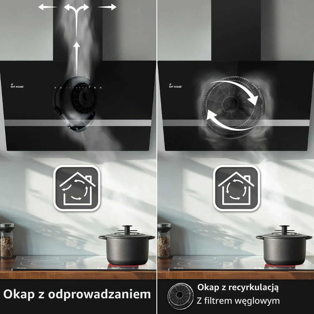 KKT KOLBE Okap kuchenny EASY6005SM, 60 cm bez głowicy