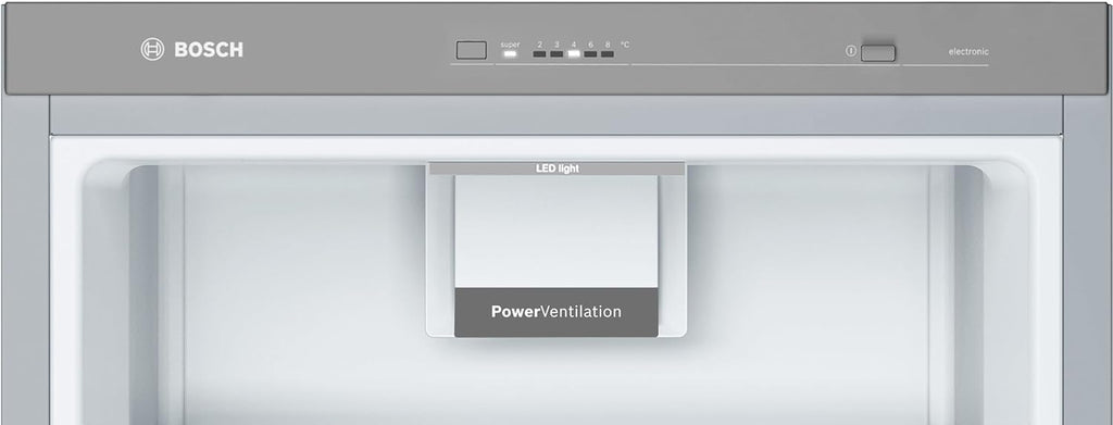 Bosch KSV36VLDP, Serie 4, Frigorífico de 1 puerta, Libre instalación, 186 x 60 cm, 346 L, Inox