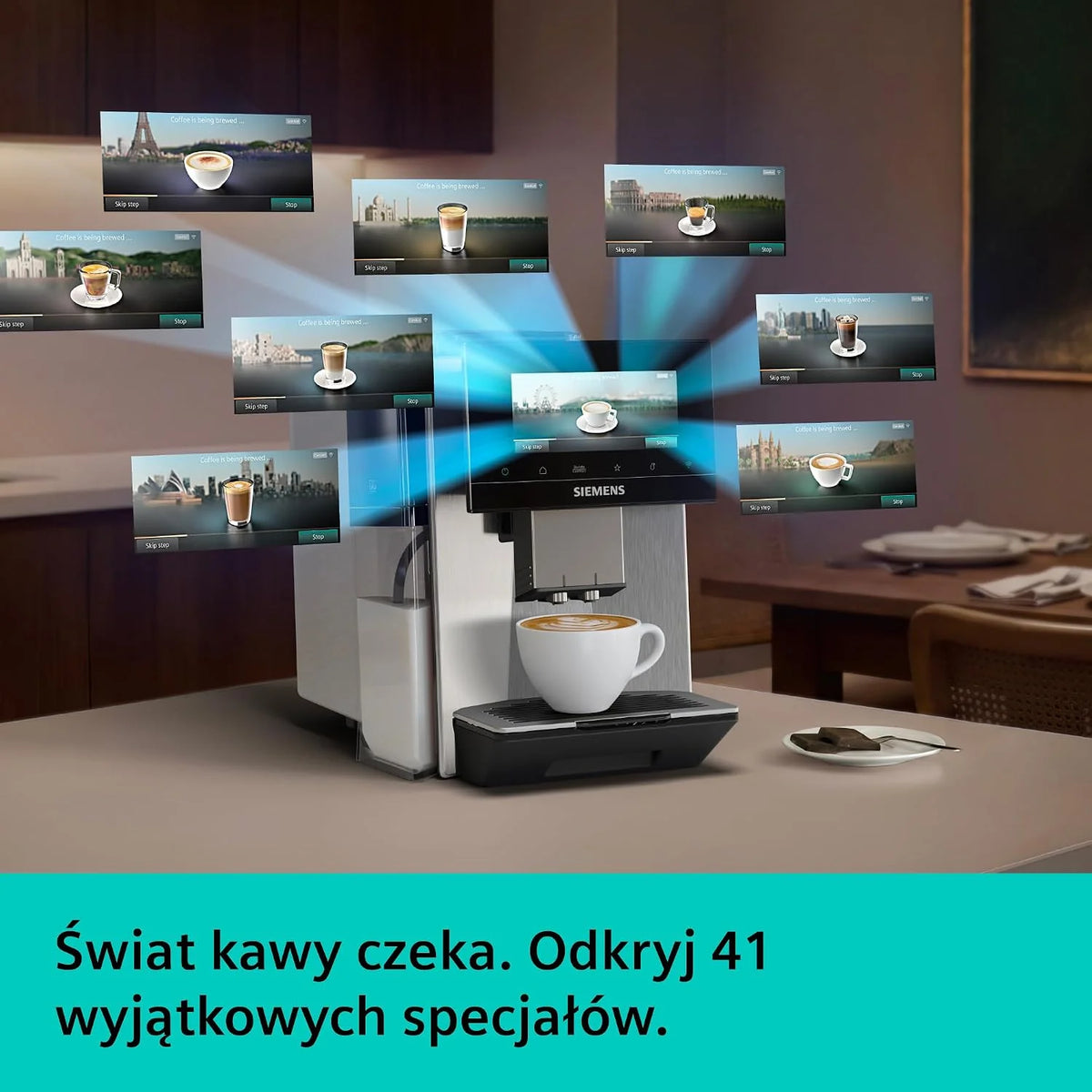 Siemens EQ900 plus iAroma Ekspres ciśnieniowy, TQ923EZ3, stal nierdzewna