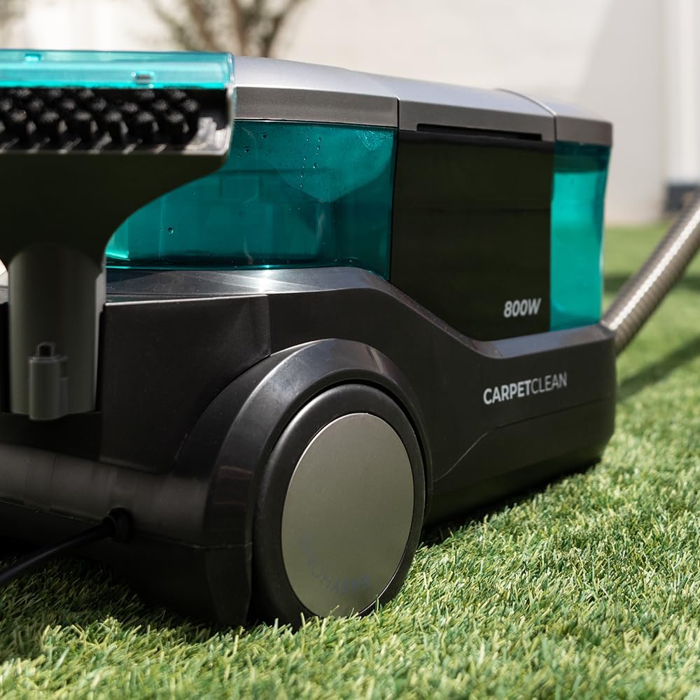 Cecotec Conga CarpetClean 10000 EasyHome odkurzacz do dywanów, środek do czyszczenia tapicerki, 800 W, zbiornik na wodę 3 l i zbiornik na brudną wodę 1,5 l, system wielopowierzchniowy, zestaw
