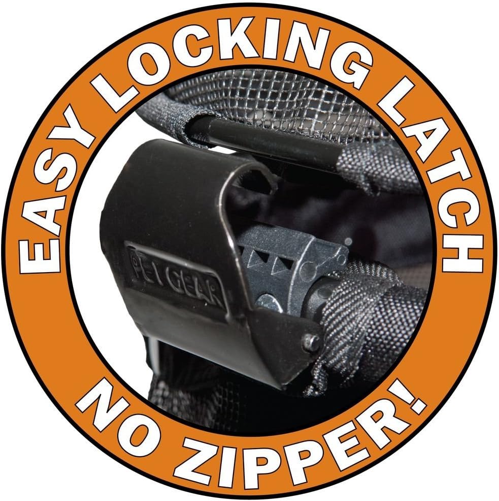 Cochecito para mascotas No-Zip NV para gatos/perros, entrada sin cremallera, plegado fácil con una sola mano, ruedas con relleno de gel, cojín de felpa + protector contra la intemperie incluidos, 3 colores