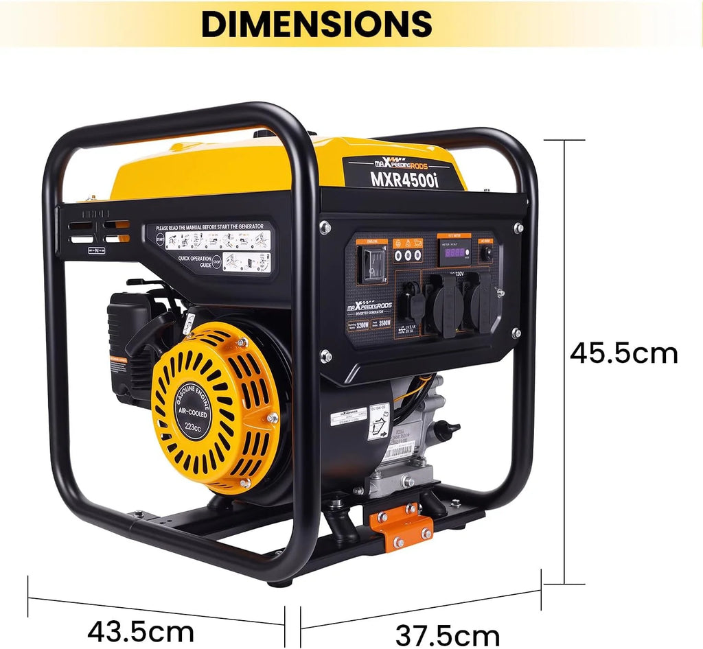 maXpeedingrods Inwerterowy generator prądu 3500 W benzynowy