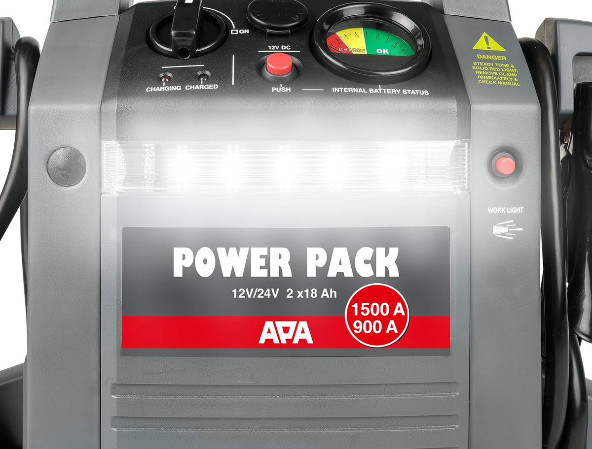APA 16524 Arrancador Power Pack 12/24 V, 900 A