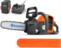 Husqvarna 225i: Motosierra a batería de 36V con batería y cargador incluidos, ligera, silenciosa, espada de 30cm, velocidad de cadena de 20m/s. Ideal para poda y mantenimiento del jardín.
