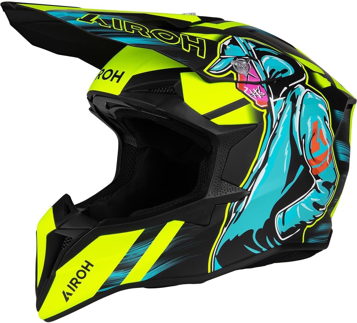 Casco de motocross AIROH Wraaap multicolor WRC31