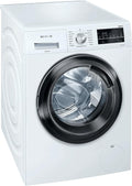 Lavadora Siemens WM14G400 iQ500 / 8kg / C / 1400 rpm / Programa Outdoor / Función varioSpeed / Función de pausa y carga / aquaStop, blanco/negro