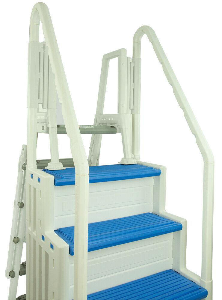 Sistema de piscina elevada Confer Step 1 y escalera para piscina – seleccionar color