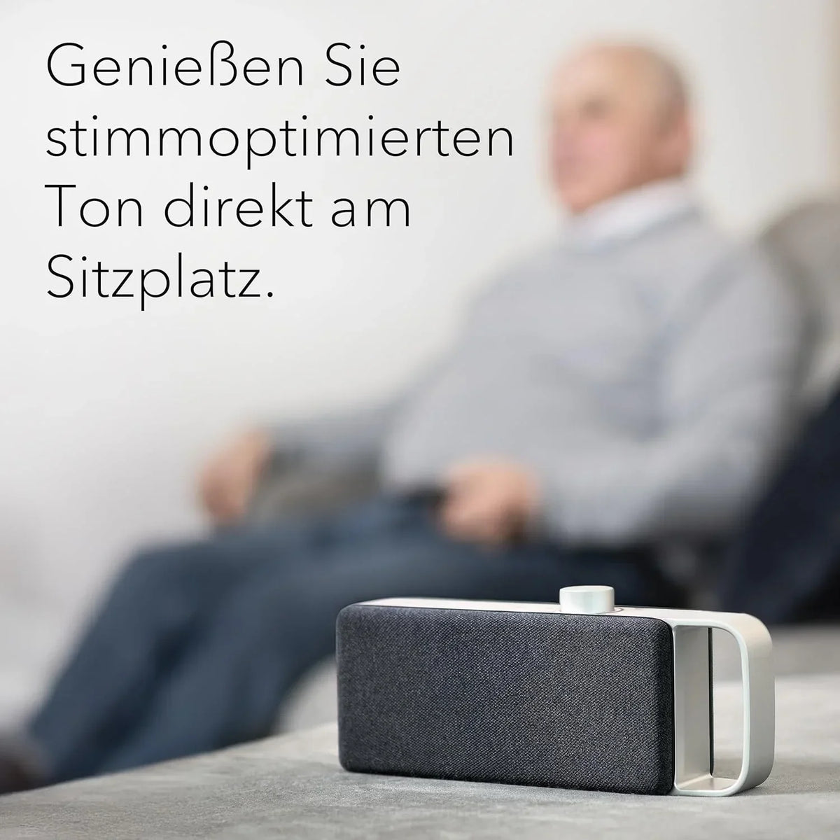 Altavoz/barra de sonido para TV Faller Oskar con Clear Voice (portátil, inalámbrico, fácil manejo, carcasa de aluminio)