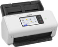 Brother ADS-4700W, Escáner de documentos profesional con USB, LAN y WLAN, escaneado dúplex, pantalla táctil, ADS4700WRE1, blanco