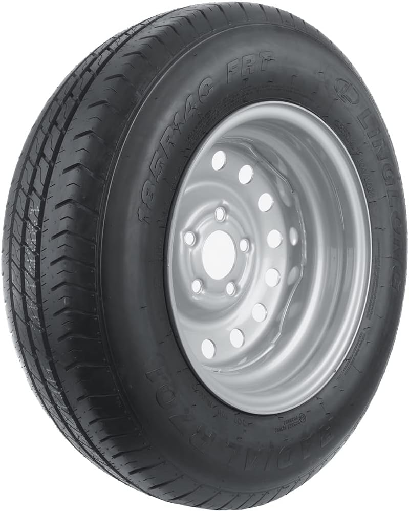 UNITRAILER Rueda reforzada completa para remolque 185 R14 C 104/102 N - Llanta 5,5Jx14 con distancia entre tornillos 5x112 - 14 pulgadas para remolques utilitarios y caravanas