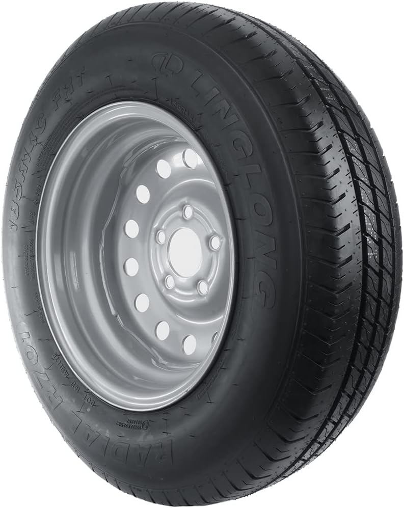 UNITRAILER Rueda reforzada completa para remolque 185 R14 C 104/102 N - Llanta 5,5Jx14 con distancia entre tornillos 5x112 - 14 pulgadas para remolques utilitarios y caravanas