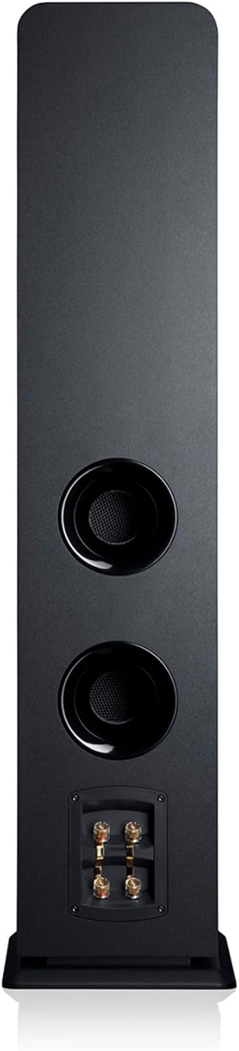 Altavoces estéreo Teufel Ultima 40: par de altavoces de columna HiFi de gama alta, tweeter con corrector de fase, sistema de 3 vías, bass-reflex de doble tubo, música, sonido de cine, juegos - negro