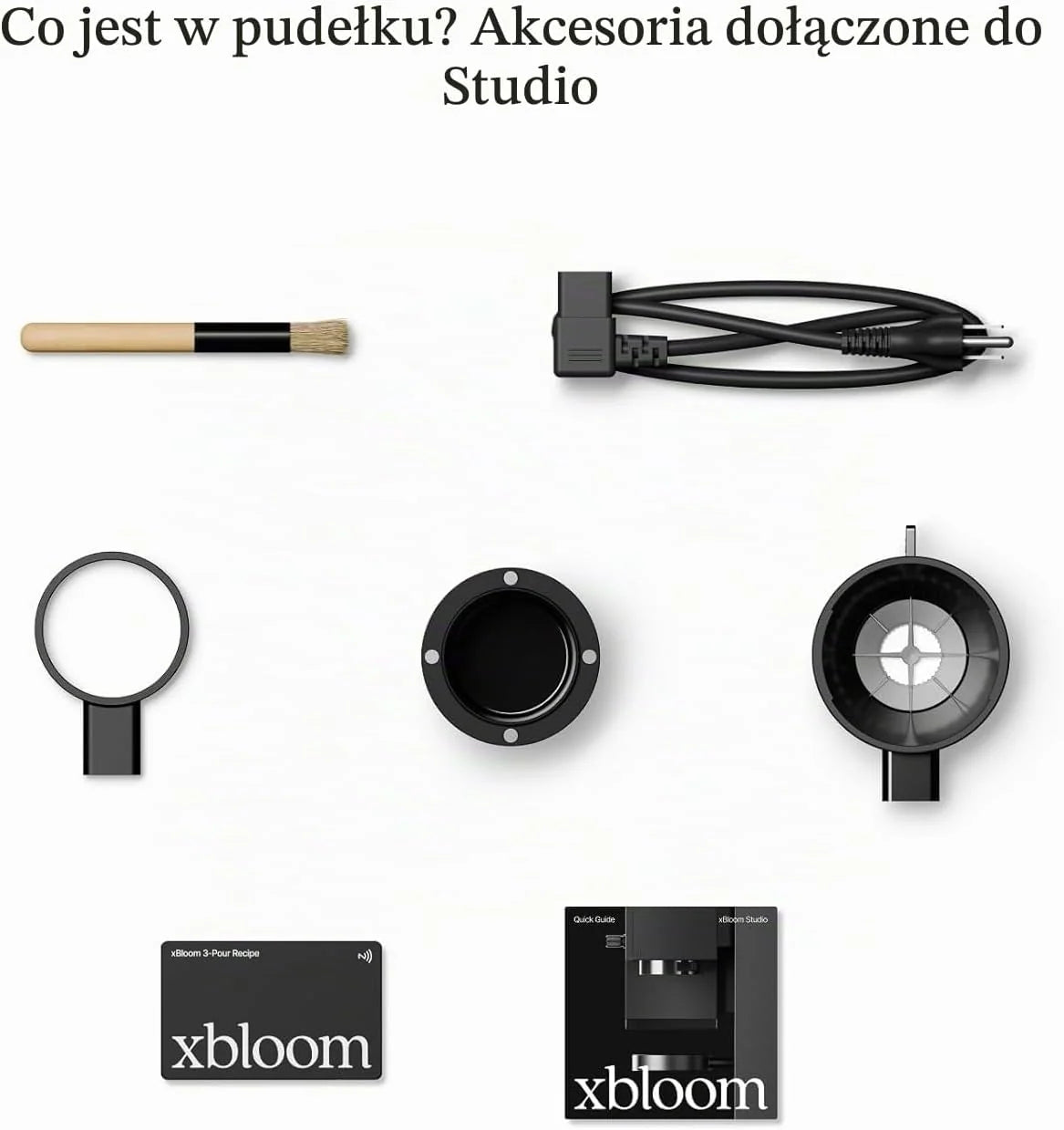 xBloom Studio – automatyczny ekspres do kawy z młynkiem i czujnikiem fali, ekspres do kawy z 3 trybami automatyki, Midnight Black, 220-240 V
