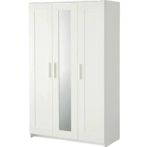 Armario IKEA BRIMNES de 3 puertas, blanco, 117x190 cm