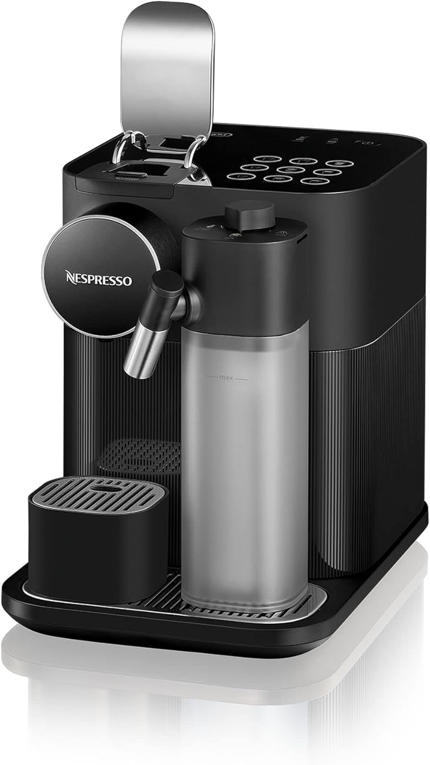 Nespresso De'Longhi EN640.W Gran Lattissima Cafetera de cápsulas con sistema automático de leche, 19 bares de presión, 1400 W, Blanco