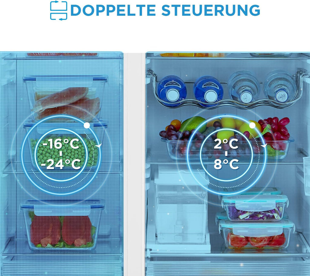 Midea KS-DDX 6.32 WT Frigorífico americano / 178,8 cm de altura / 254 kWh/año / No Frost / Compresor Dual Inverter / con dispensador de agua/hielo 3 en 1 y depósito de agua, Dark Inox