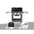 Barbacoa de gas Weber Spirit II E-310 + plancha + funda + kit de 3 utensilios Better