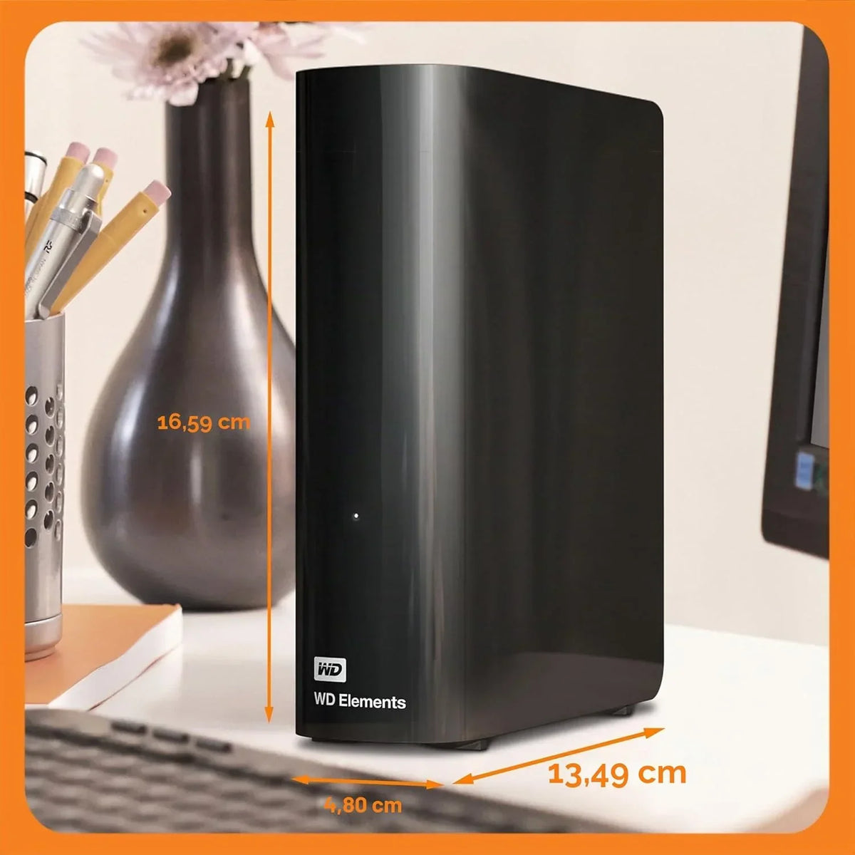 Disco duro externo de sobremesa WDBWLG0220HBK-EESN 22 TB 3,5 pulgadas USB 3.0 para PC negro