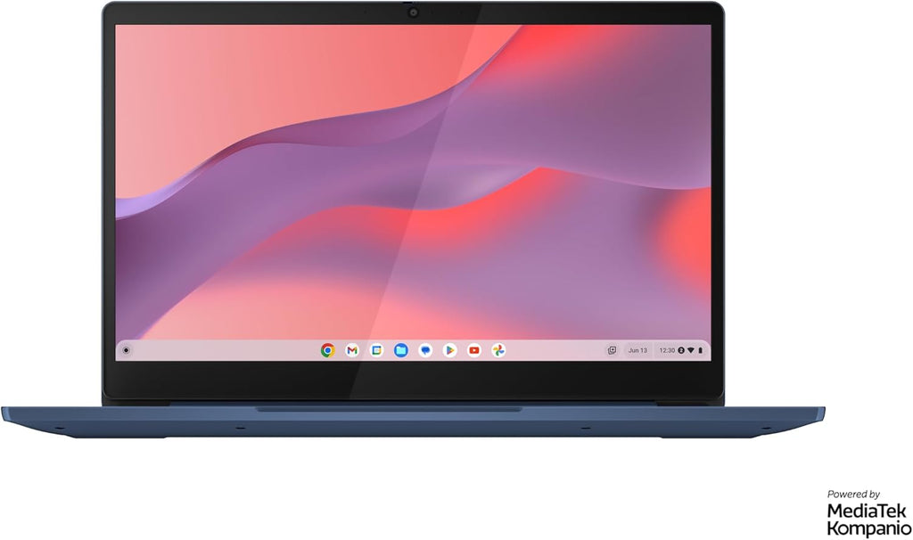 Lenovo IdeaPad Slim 3 Chrome 14M868 - Ordenador portátil 14'' FHD (MediaTek Kompanio 520, RAM 8GB, SSD 128GB, GPU Arm Mali-G52 2EE MC2, Chrome OS) Teclado AZERTY francés - Azul