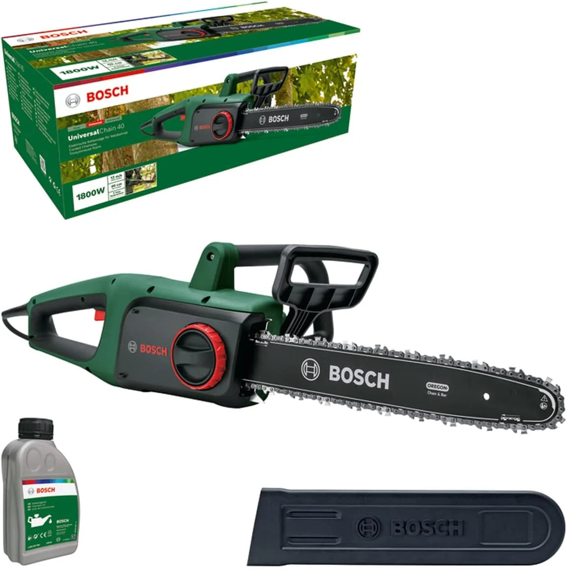 Bosch Universalchain 40 Piła, Zielony/Czarny, 41,5 x 27,4 x 21,6 cm