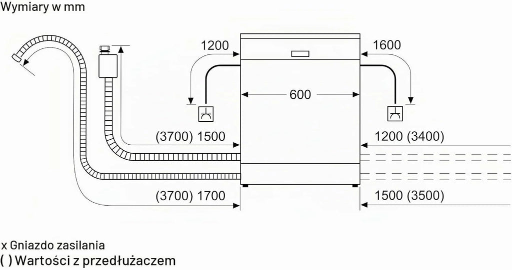 Bosch SMI4EVS08E seria 4 zmywarka do zabudowy z frontem Silver