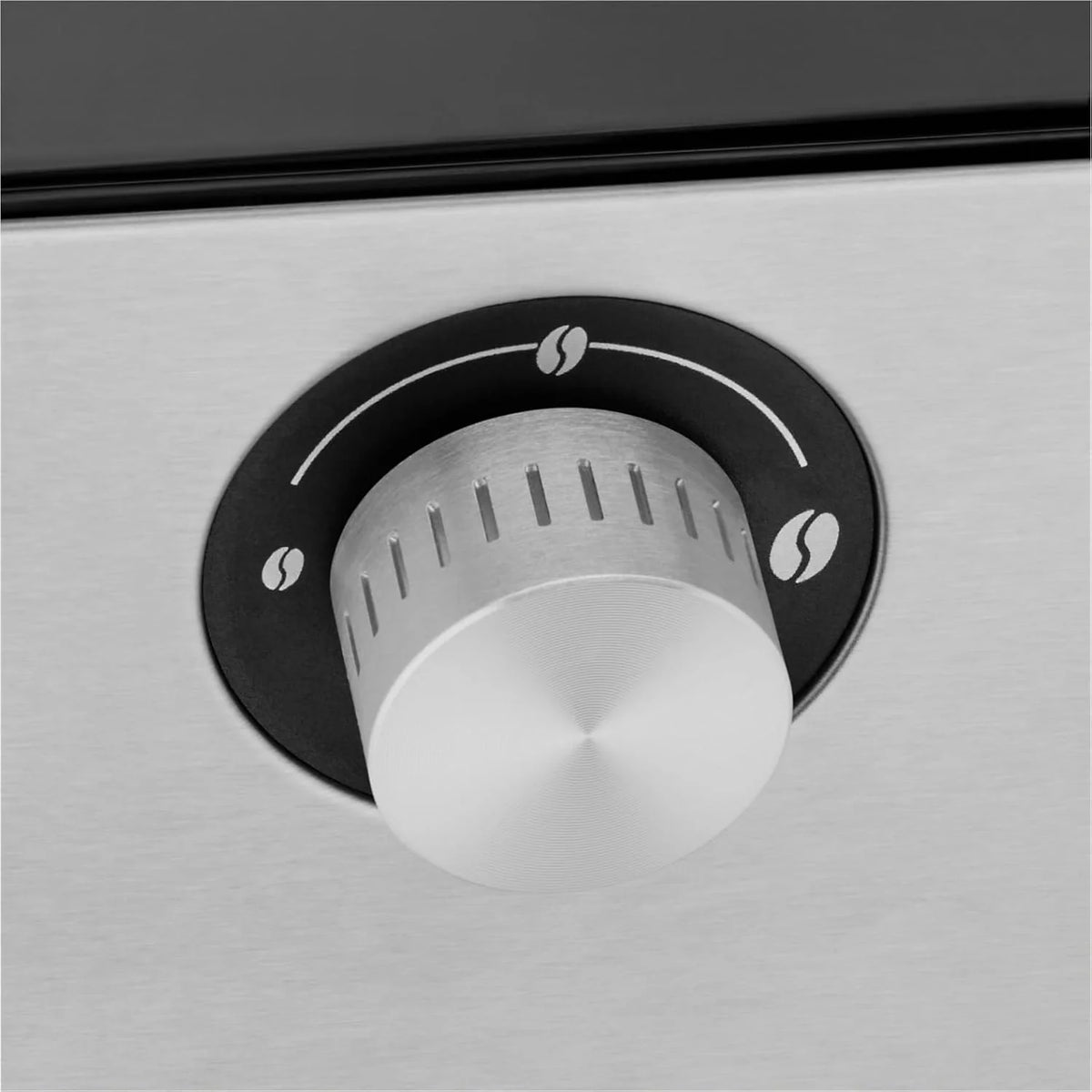 WMF Lumero elektryczny młynek do espresso 150 W, przyciski dotykowe LED, 40 stopni mielenia, pojemnik na kawę, stal nierdzewna Cromargan matowa