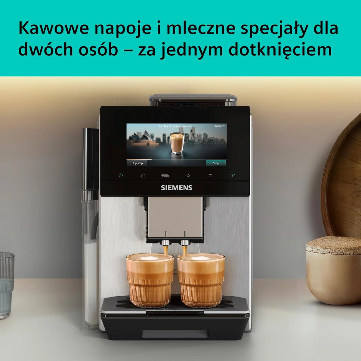 Siemens EQ900 plus iAroma Ekspres ciśnieniowy, TQ923EZ3, stal nierdzewna