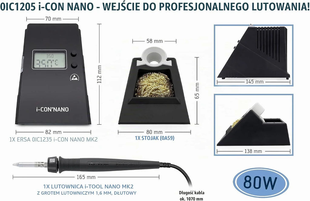 Ersa Stacja lutownicza 80 W 150-450°C