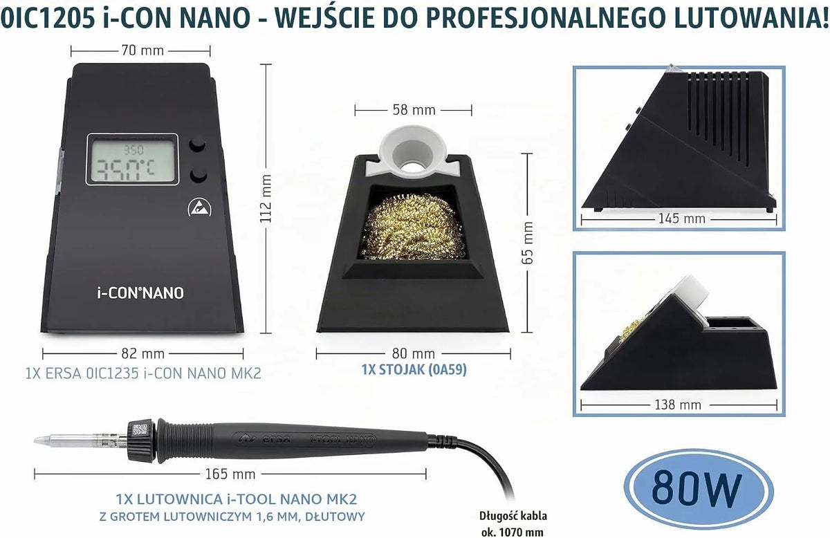 Ersa Stacja lutownicza 80 W 150-450°C