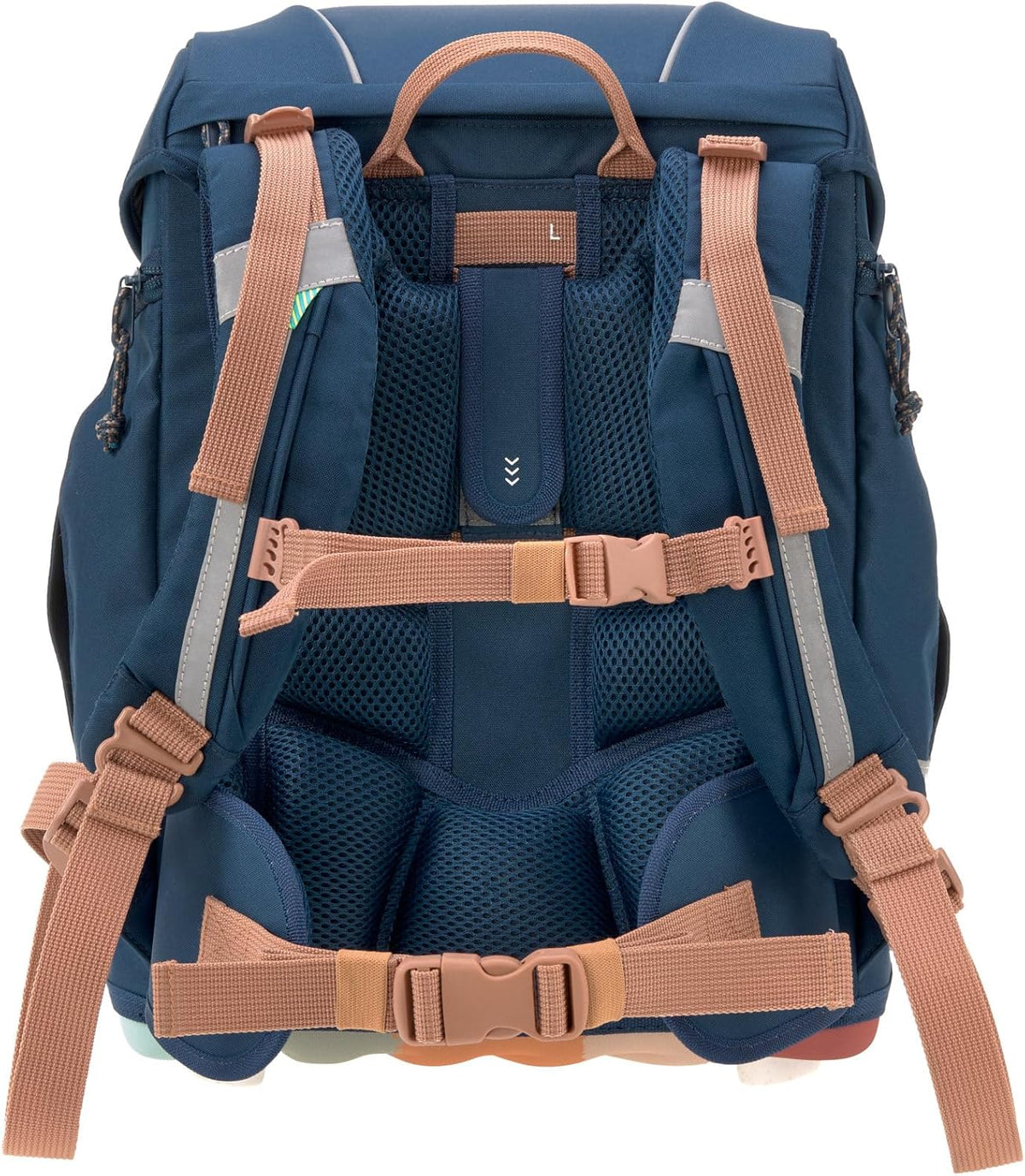 LÄSSIG Set de mochila escolar de 7 piezas para niños/School Set Boxy Unique Negro