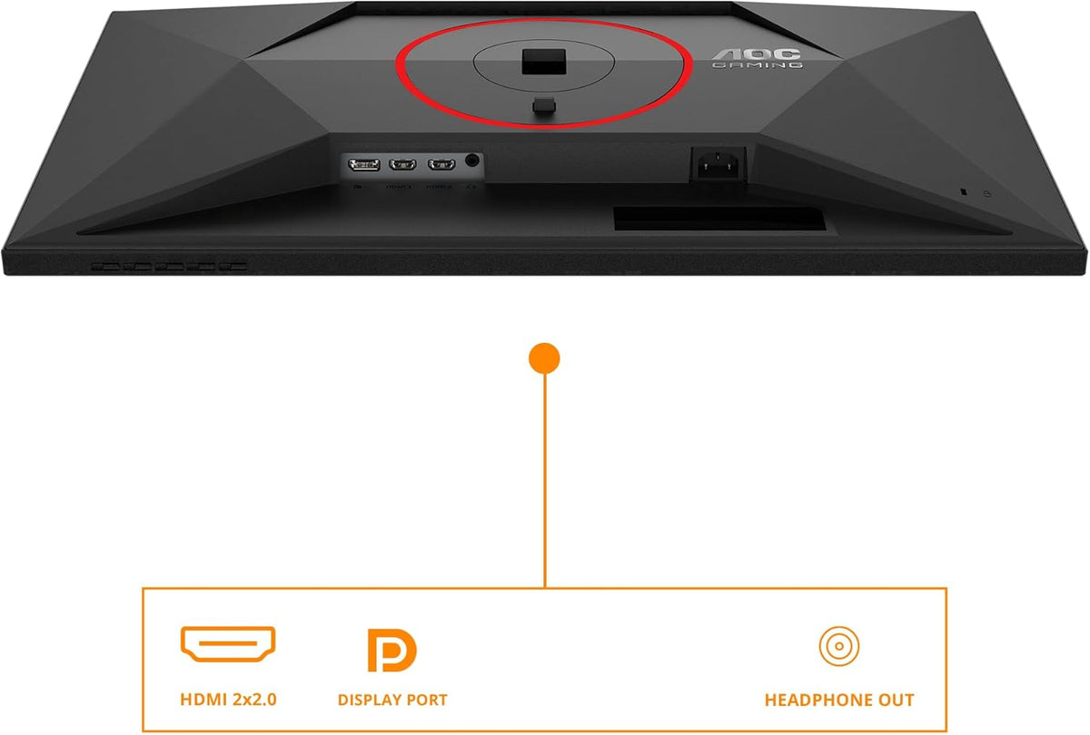 AOC Gaming Q27G4ZR - Monitor Quad HD de 27 pulgadas, 240 Hz, 1 ms, G-Sync, HDR400 (2560 x 1440, 2X HDMI 2.0, DisplayPort 1.4) Negro-Rojo