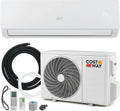 COSTWAY Aire Acondicionado Split, 2,6 kW, Aire Acondicionado con Calefacción con Bomba de Calor, Refrigerante: R32, Calefactor y Refrigerador con Kit de Instalación para Habitación de hasta 70m³ (9000BTU)