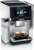 SIEMENS, w pełni automatyczny ekspres do kawy zbożowej, EQ700, ekran iSelect,coffeeWorld,Cold Brew,Slow Brew,taca na mleko, adapter do cegieł na mleko, Home Connect, stal nierdzewna, biały, integralny