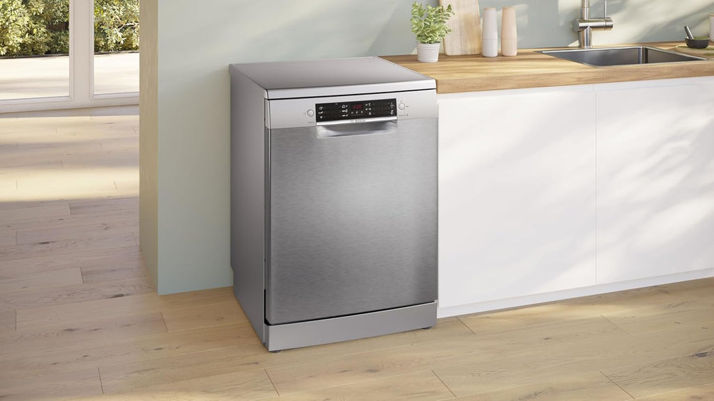 Bosch SMS26AI01F, Serie 2, Lavavajillas 60 cm, Libre instalación, Acero inoxidable