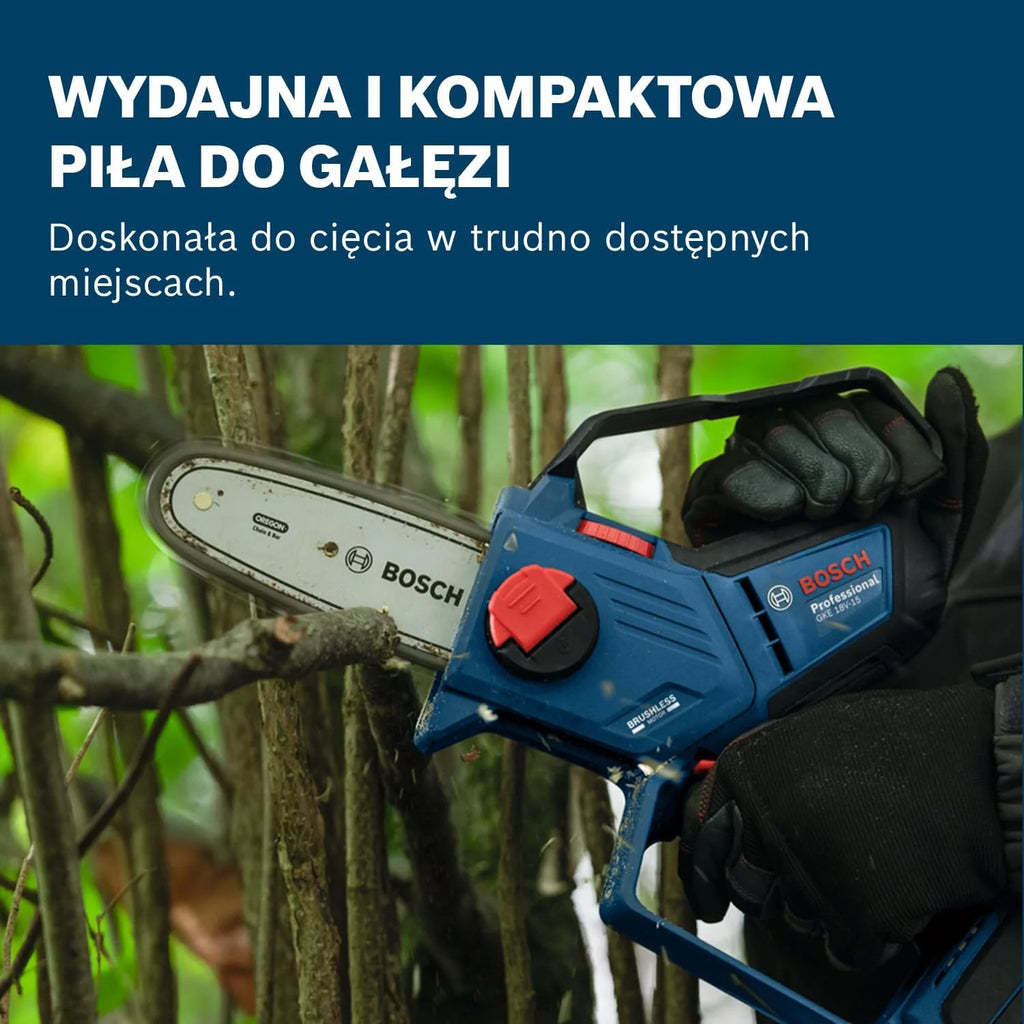 Bosch Piła łańcuchowa akumulatorowa GKE 18V-15 18 V, bez akumulatora