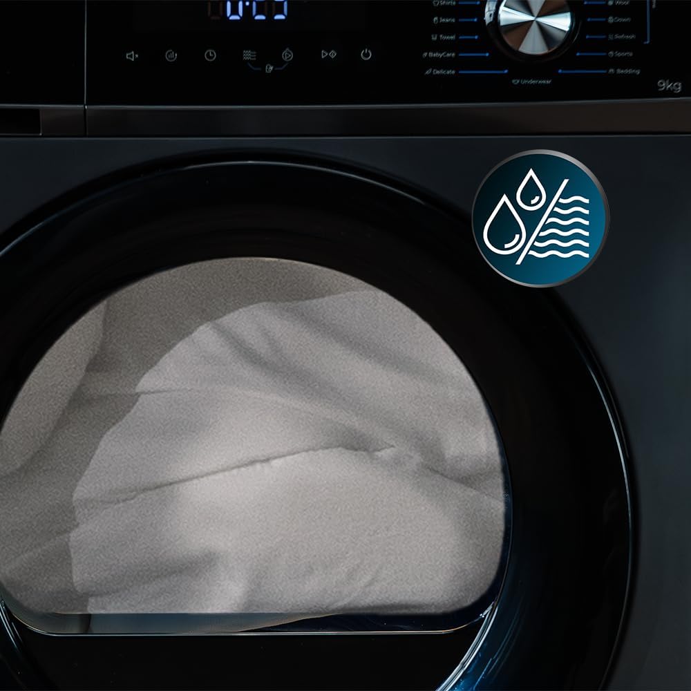 Cecotec Secadora 9Kg de Bomba de Calor Bolero Dresscode Dry 9330 Steel. Clase Equivalente A++, 15 Programas, Funciones de Secado Auto, Planchado Fácil, Stop&Go, Inicio Diferido y KidLock, Acero