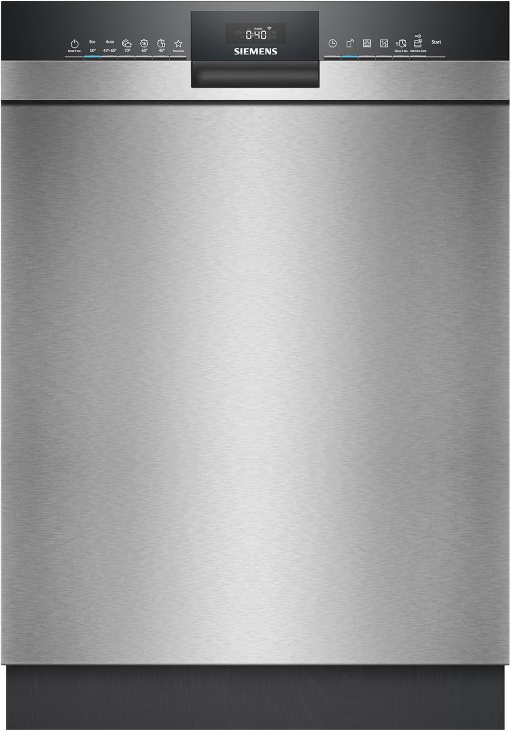 Siemens SN43ES06VE, lavavajillas inteligente iQ300, lavavajillas integrable bajo encimera, 60 cm, tercera bandeja para cubiertos, apertura automática de puerta, rackMatic de 3 niveles, extra silencioso, intensiveZone, varioSpeed, aquaStop