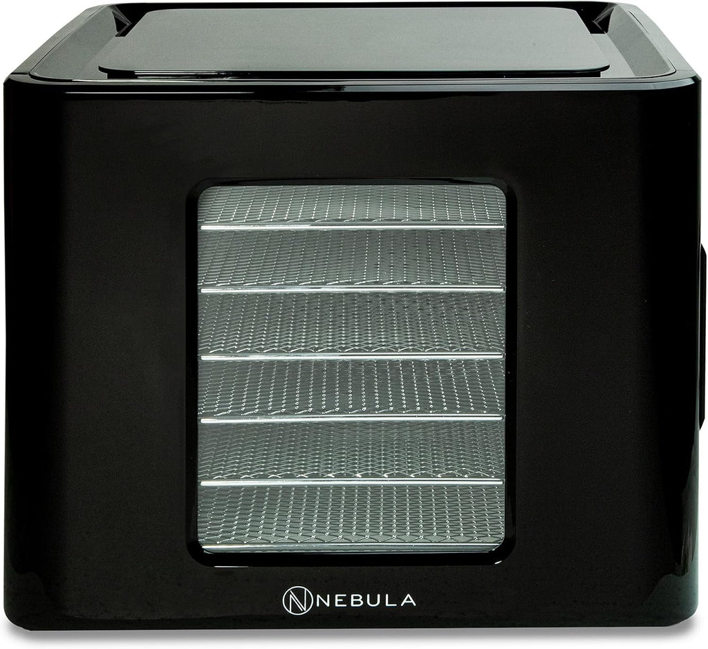 Nebula Dehydrator żywności z 6 tacami ze stali nierdzewnej, Sterowanie dotykowe LED, Regulowana temperatura 35-70C, 48-godzinny timer, Suszarka do żywności dla, Owoce, Veg, Mięso, Grzyby, Zioła