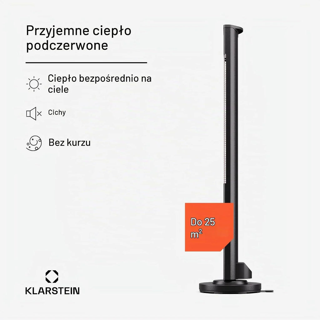blumfeldt Ogrzewanie na podczerwień wolnostojące, 3000W grzejnik elektryczny, Ogrzewanie Indoor/Outdoor, IR z zabezpieczeniem przed przewróceniem i pilotem, Wydajne IP65, tarasowe