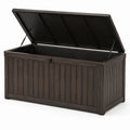 Caja de almacenamiento de plástico marrón 120x60x60cm