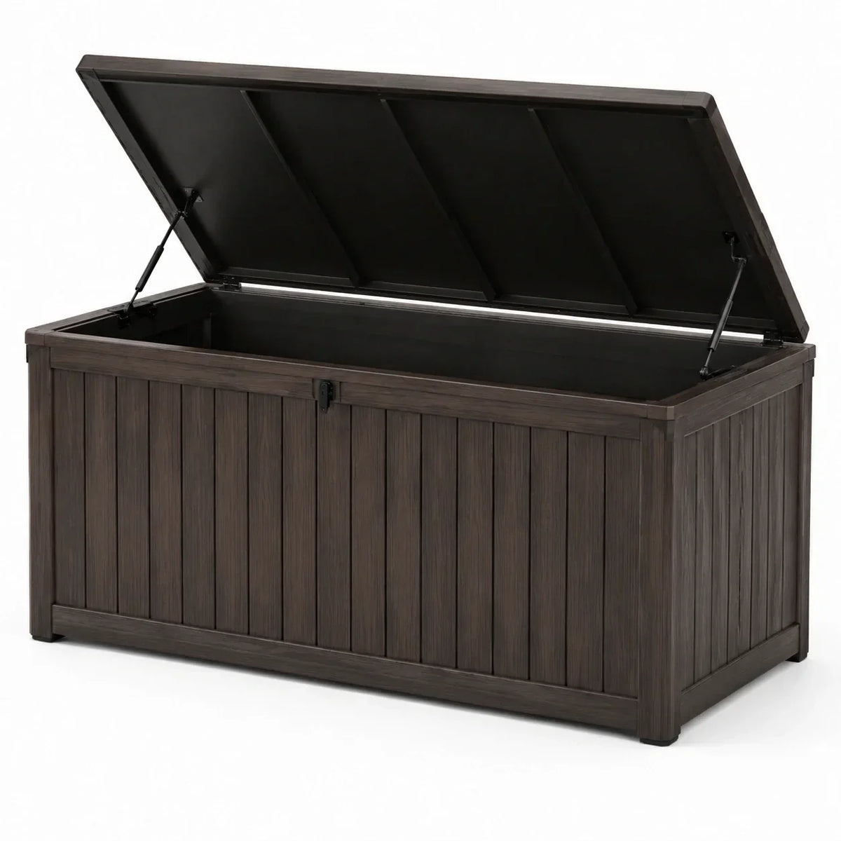 Caja de almacenamiento de plástico marrón 120x60x60cm