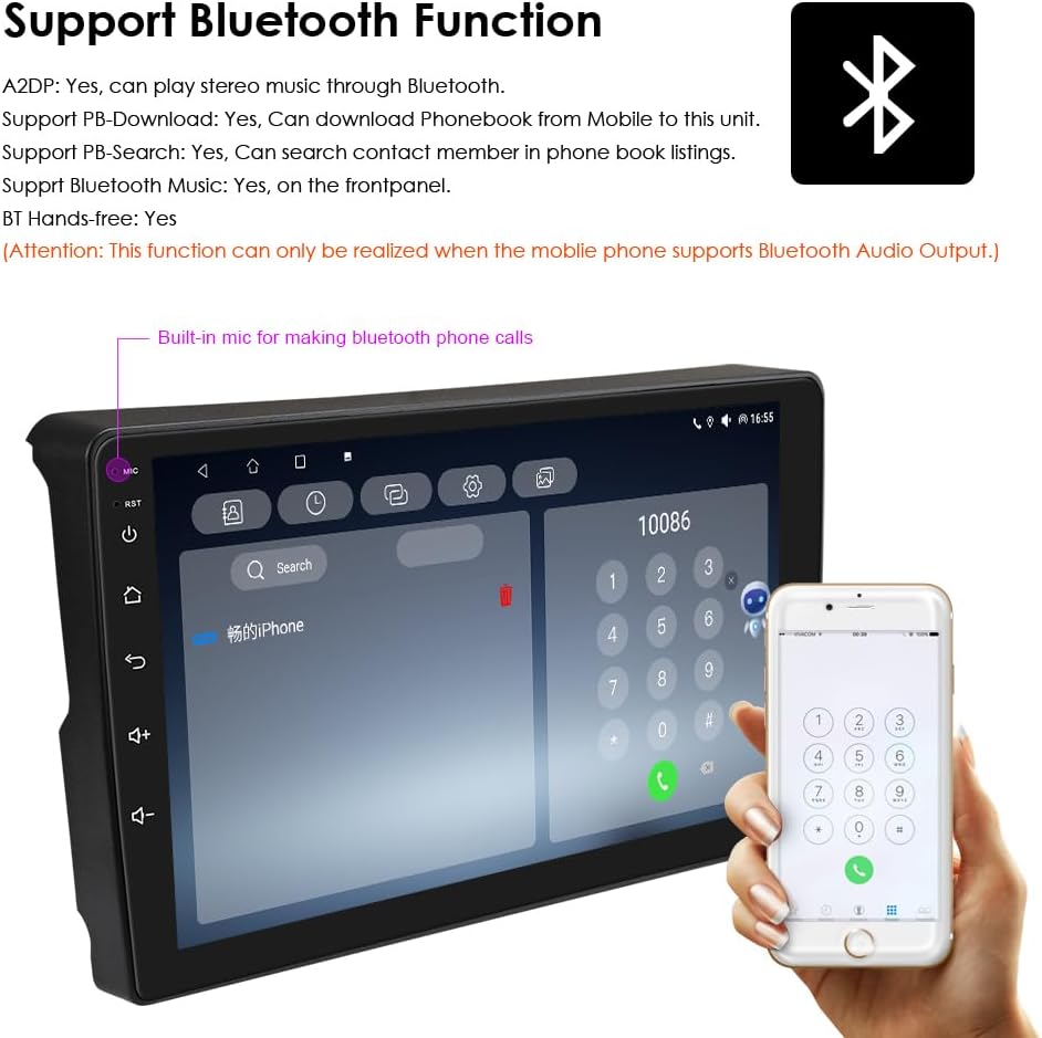 Autorradio Ossuret para Citroën C2/C3 (2001-2010), pantalla táctil Android 13 de 9 pulgadas, 2+32 GB, navegación GPS con CarPlay, Android Auto, mandos al volante, DSP, Bluetooth, USB y WiFi