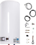 80 l elektryczny zbiornik ciepłej wody, bojler, wiszący bojler, ogrzewanie, emaliowany stalowy pojemnik z wyświetlaczem LED, do kuchni, łazienki, 2000 W