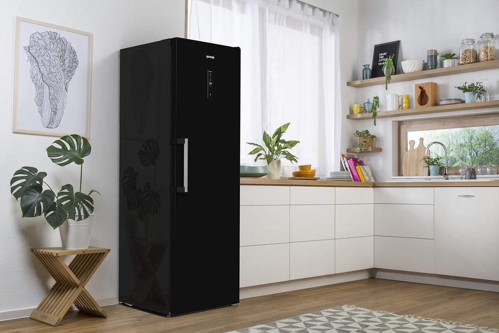 Frigorífico Gorenje R 619 DAXL6/AdaptTech/FreshZone/Función de enfriamiento rápido/Sistema de refrigeración por circulación de aire/Pantalla LED / 398l / 185cm / Clase energética D/Acero inoxidable