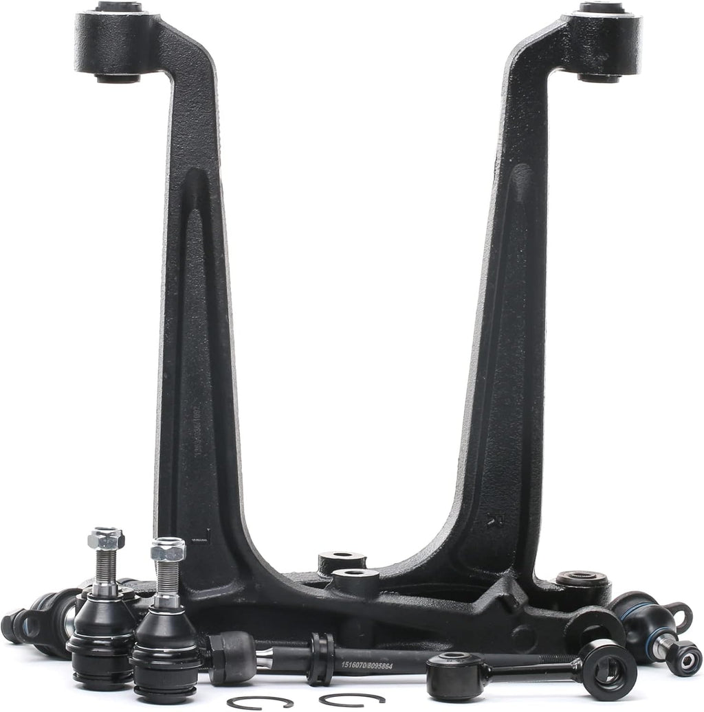 RIDEX Kit de reparación de brazo de suspensión Eje delantero izquierdo Eje delantero derecho inferior superior Juego para VW Transporter T4 Minibús (70B, 70C, 7DB, 7DK, 70J, 70K, 7DC, 7DJ) 772S0206