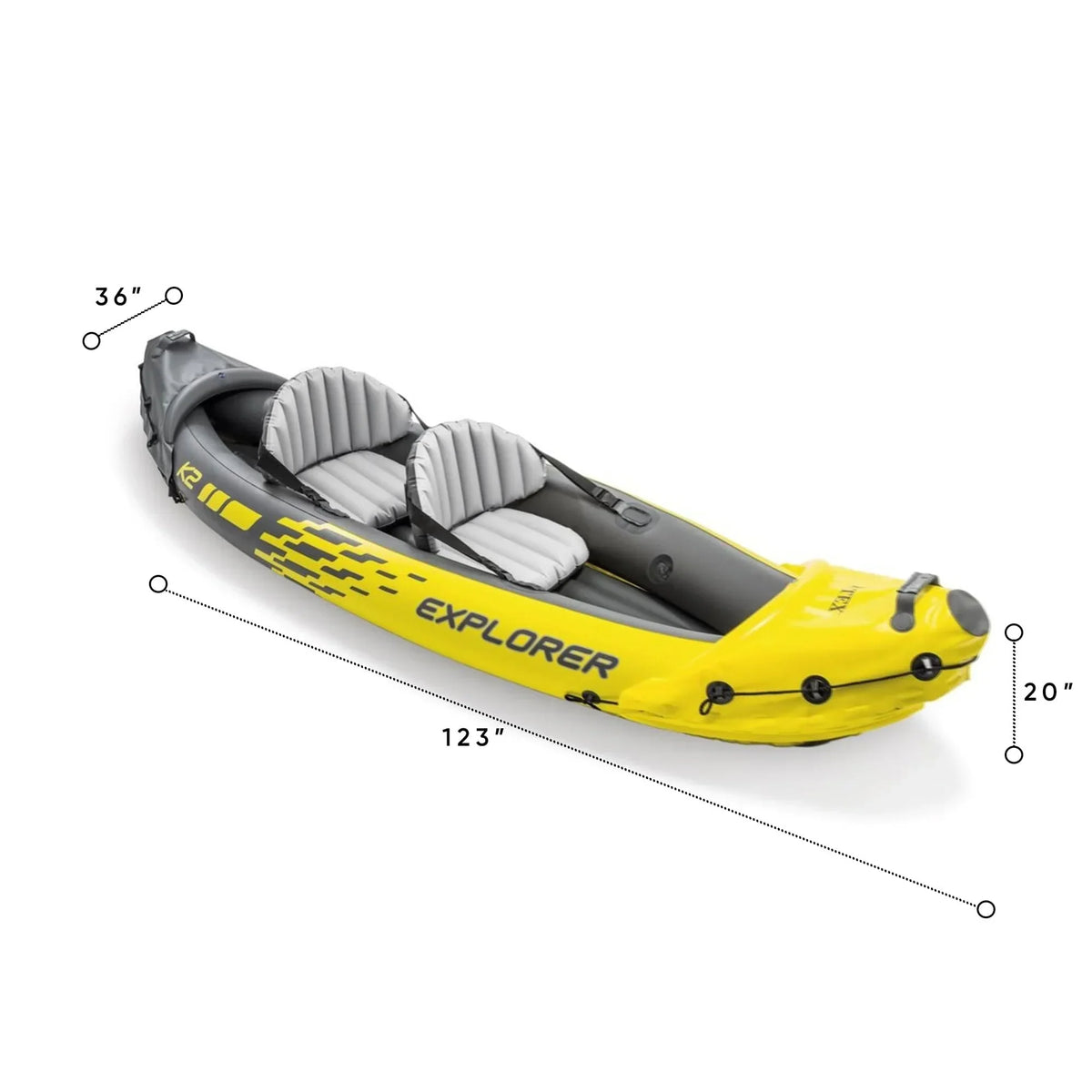 Kayak inflable Intex Explorer K2 para 2 personas 2026