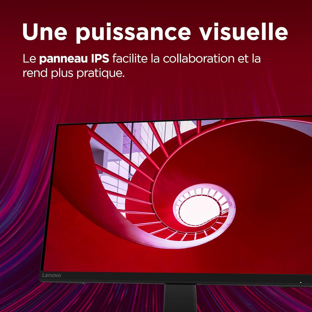 Lenovo N27q Monitor 27" QHD (IPS, 100Hz, 4ms, cable DP, HDMI) Ajuste pivotante - Negro