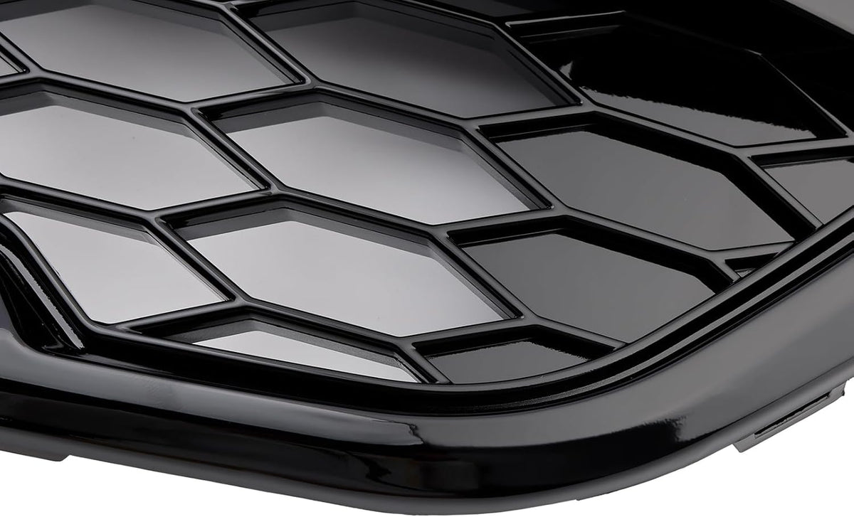 Artudatech Rejilla de parachoques delantero negro brillante compatible con Ford Transit Custom Trail 2018-2023 3LED
