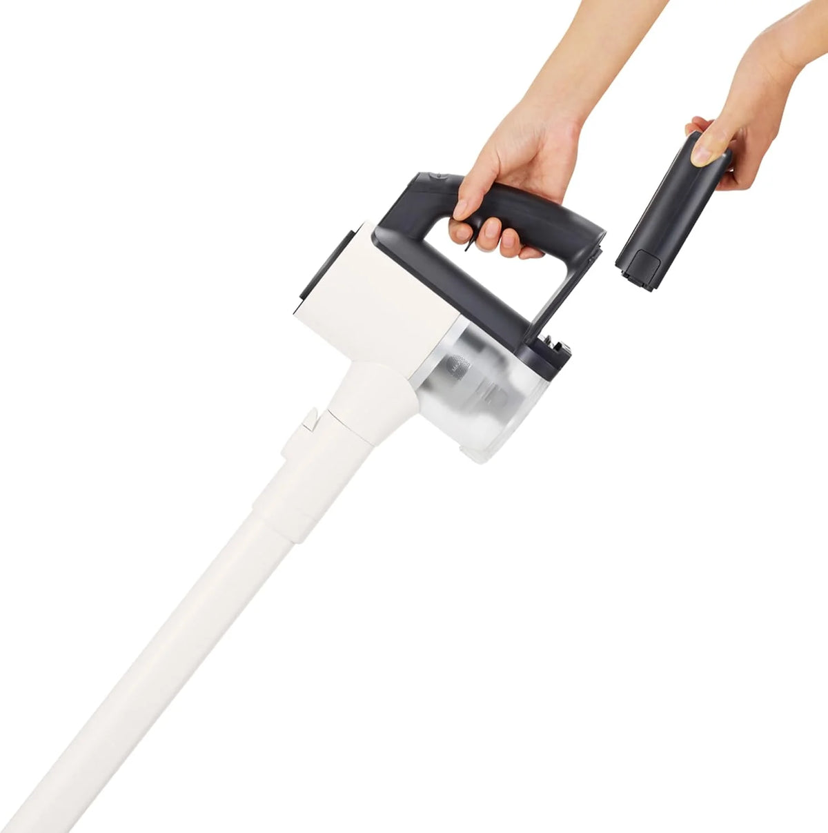 LG A9C-SLIM1C odkurzacz CordZero, odkurzacz z systemem kompresji pyłu, cykloniczny, ssący 150 W, dysza do różnych powierzchni, podstawa parkingowa, 1,9 kg, biały